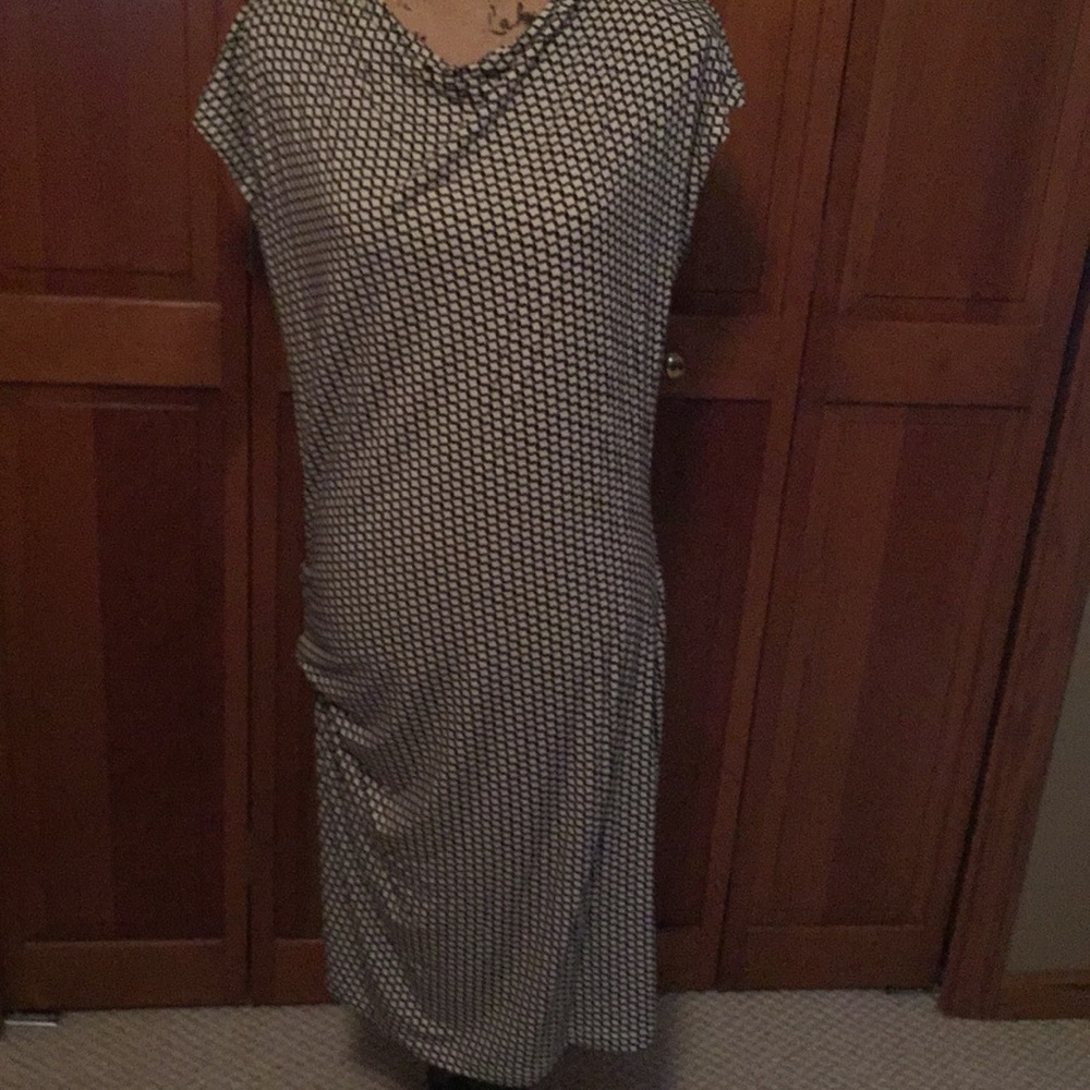 Cabi black print dress